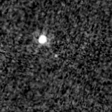 F150W image, 3.2 arcsec across, north up