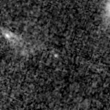F090W image, 3.2 arcsec across, north up
