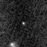 F150W image, 3.2 arcsec across, north up