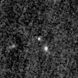 F200W image, 3.2 arcsec across, north up