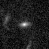 F150W image, 3.2 arcsec across, north up
