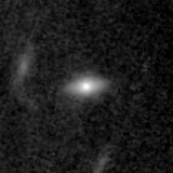 F200W image, 3.2 arcsec across, north up