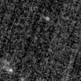 F090W image, 3.2 arcsec across, north up