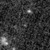 F150W image, 3.2 arcsec across, north up