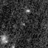 F200W image, 3.2 arcsec across, north up