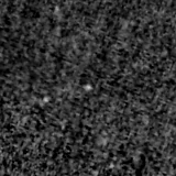 F090W image, 3.2 arcsec across, north up