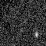 F115W image, 3.2 arcsec across, north up