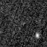 F150W image, 3.2 arcsec across, north up