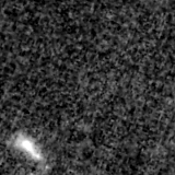 F090W image, 3.2 arcsec across, north up