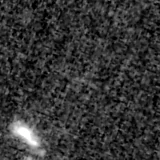 F115W image, 3.2 arcsec across, north up