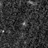 F090W image, 3.2 arcsec across, north up