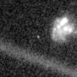 F115W image, 3.2 arcsec across, north up