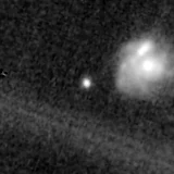 F200W image, 3.2 arcsec across, north up