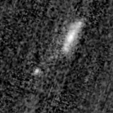 F115W image, 3.2 arcsec across, north up
