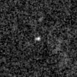 F150W image, 3.2 arcsec across, north up