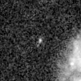 F150W image, 3.2 arcsec across, north up