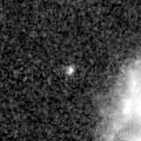 F200W image, 3.2 arcsec across, north up