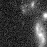 F200W image, 3.2 arcsec across, north up