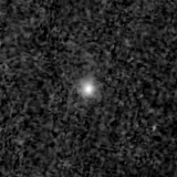 F150W image, 3.2 arcsec across, north up