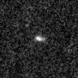 F150W image, 3.2 arcsec across, north up