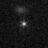 F150W image, 3.2 arcsec across, north up