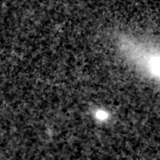 F090W image, 3.2 arcsec across, north up