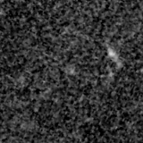 F150W image, 3.2 arcsec across, north up