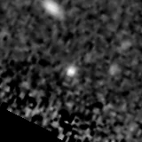 F277W image, 3.2 arcsec across, north up