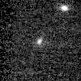 F090W image, 3.2 arcsec across, north up