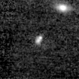 F200W image, 3.2 arcsec across, north up