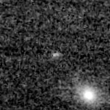 F090W image, 3.2 arcsec across, north up