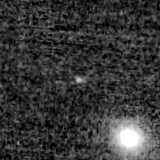 F200W image, 3.2 arcsec across, north up