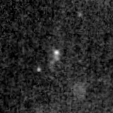 F115W image, 3.2 arcsec across, north up