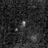 F150W image, 3.2 arcsec across, north up