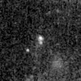F200W image, 3.2 arcsec across, north up