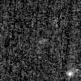 F090W image, 3.2 arcsec across, north up