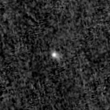 F150W image, 3.2 arcsec across, north up