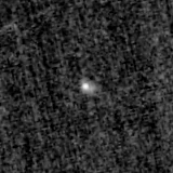 F200W image, 3.2 arcsec across, north up