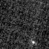 F150W image, 3.2 arcsec across, north up