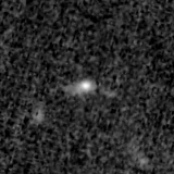 F150W image, 3.2 arcsec across, north up