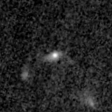 F200W image, 3.2 arcsec across, north up