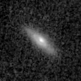 F090W image, 3.2 arcsec across, north up