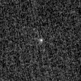 F150W image, 3.2 arcsec across, north up
