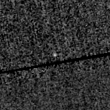 F150W image, 3.2 arcsec across, north up