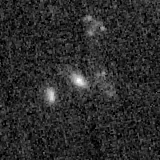 F150W image, 3.2 arcsec across, north up