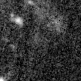 F200W image, 3.2 arcsec across, north up