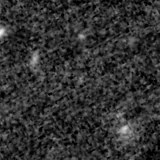 F090W image, 3.2 arcsec across, north up