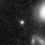 F200W image, 3.2 arcsec across, north up