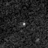 F090W image, 3.2 arcsec across, north up