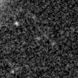 F150W image, 3.2 arcsec across, north up